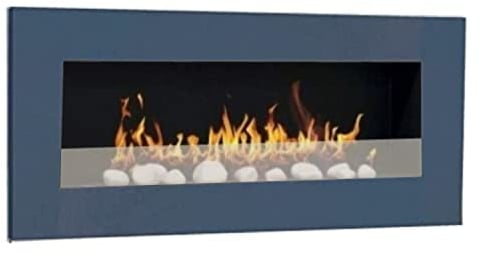 Don Fuego XXL - Caminetto a bioetanolo, da parete, con 24 pietre decorative