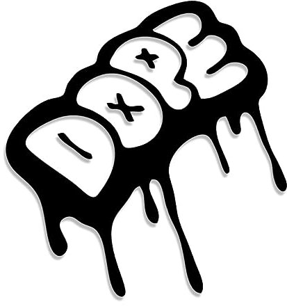 Decus Shop DOPE Blood XL 1690 (schwarz) // Sticker OEM JDM Style Aufkleber