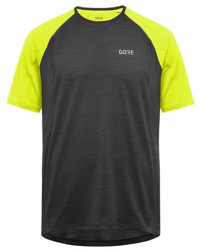 GORE WEAR Herren R5 Shirt', Black/Neon Yellow, S EU