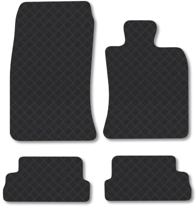Mini Convertible (2008-2015) 3mm Rubber Car Mats | Tailored Fit Durable Floor Mats Full Coverage Protection Waterproof Accessories Easy Clean Anti Slip Made in the UK