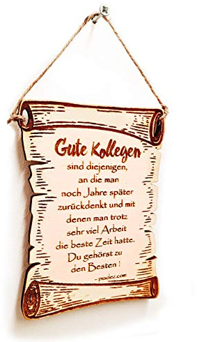 PISDEZ lustige Abschiedsgeschenk Grußkarte zum Abschied oder Renteneintritt aus Holz - Rente - Pension - für Angehende Rentner oder Kollegen - Größe XL