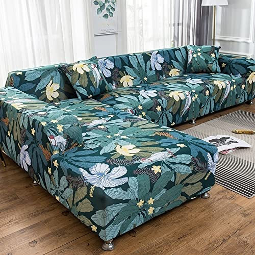 OOFAYWFD Sofabezüge Schonbezug Sofa Sofabezug L Form 3/2/1/4 Sitzer Sofahusse Couch Bezug Sofa Überzug Ecksofa Couchbezüg Sofa Hussen Stretch 2er 3er Sofa Abdeckung Uberzug Sofaüberwurf Couchhusse