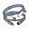 SKW OFC Câble XLR 3-Pin Mâle à Femelle Professionnel Symétrique pour Amplificateur, Hautparleur, Mélangeur (1M, 2 Câbles)