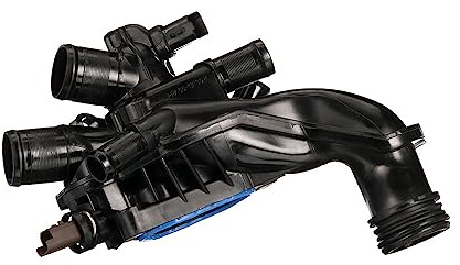 GATES TH661105G1 Thermostat Coolant Cooling Water Thermostat with Housing with Seals 105°C Compatible with Peugeot 207 WA, WC 7412-10805 741210805 9808647080