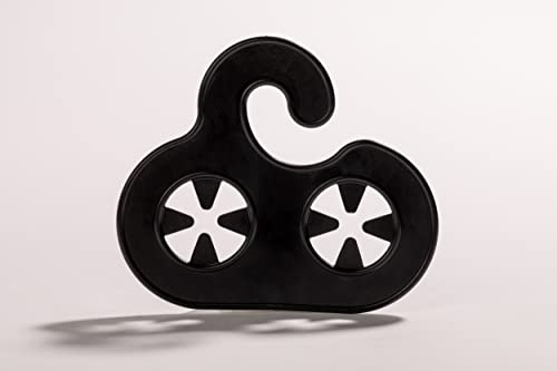 Sockenwächter 20 Stück – Sockenhalter für Waschmaschine, Sockenclips & Sortierer, Wäsche Organizer gegen Sockenverlust & Verheddern, Sockenklammern aus Kunststoff (Schwarz)