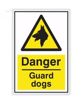 GAETOYEN Autoaufkleber Hund Personalisiert 15 cm Warnschild Gefahr Schutzhunde Autoaufkleber Warnung Sicherheit Vorsicht Sicherheit Geschützter Vinyl-Aufkleber Css1A13440