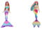 Barbie HDJ36 - Malibu Zauberlicht Meerjungfrau Puppe (30 cm, Blonde Haare), ab 3 Jahren & GTF89 - Dreamtopia Regenbogenzauber Meerjungfrauen-Puppe von 3 bis 7 Jahren