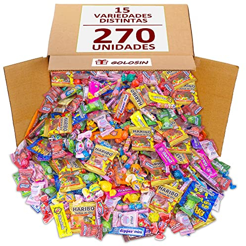 Mega Pack Magnum 270 Chuches y Golosinas. Para Cumpleaños, Piñatas y Fiestas. Selección Suprema Golosin. (MIX 270)