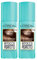 L'Oréal Paris Perfecto retoque de color marrón frío, spray para cabello blanco, cobertura temporal instantánea de las raíces, duración de hasta 25 aplicaciones, 2 botellas de 75 ml