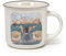 Legami - Porzellan Tasse Cup-Puccino,Thema Bergamo, Tasse aus Porzellan New Bone China, Frühstückstasse, Weltstädte, Tasse Kaffee Tee, spülmaschinenfest, Durchmesser 10 cm, Fassungsvermögen 350 ml