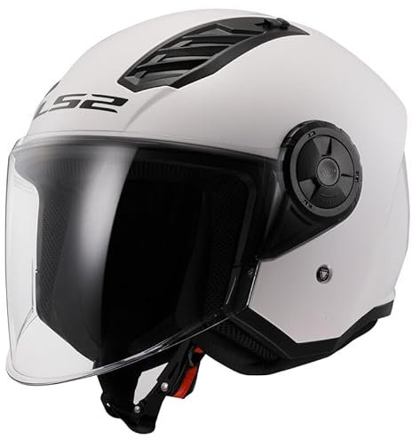 LS2 OF616 Casco Airflow II Solid Gloss White Lucido XL Nuova Omologazione