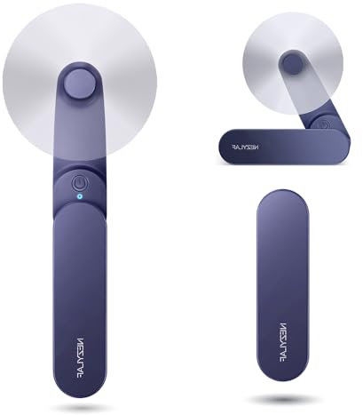 Nezylaf Portable mini handheld Fan, small Rechargeable Personal Fan for 9-15 Hours Runtime, Pocket Design for Travel/Women Essentials/vacation/beach/vacation/airplane/disney