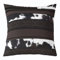 Western Kuhfell Kissenbezug 60x60 Einzelpack, Kuhfell Tribal Geometrische Muster Kissenbezug für Patio Zelt Balkon, Retro Land Geometrische Streifen Kissenbezug für Erwachsene