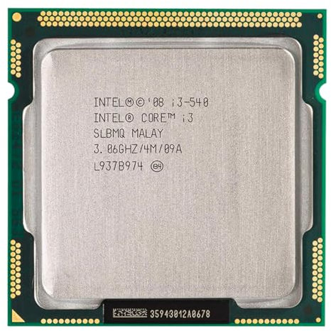 Intel Core i3-540 3.06 GHz Dual-Core Quad-Thread 4 MB Cache 73 W CPU Procesador LGA 1156