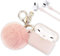 Airpod 3rd Gen Case Cover, Compatible with AirPod 3rd Gen PERSONALLY YOURZ 3pcs Set Silicone Case Cover & Anti-loss strap【Front LED Visible, Support Wireless Charging】– BLUSH PINK