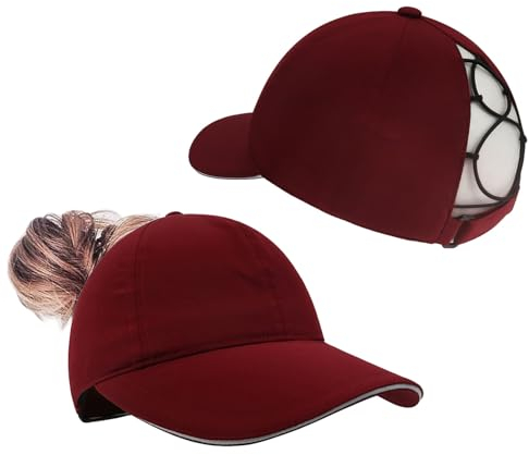 YAMEE Baseball Cap Damen Pferdeschwanz Sommer,Schachtelhalm-Hüte Damen Baseballkappe,Damen Basecap Wasserdicht,Sportmütze Leicht Weich Atmungsaktiven,Mützen für Damen Sonnenschutz Schnell Trocknend
