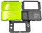 Custom Lime-Green New 3DSLL Extra Housing Case Shells Cover Plates Replacement, for New3DS New 3DS XL LL 3DSXL 3DSXL New3DSXL Consoles, Outer Enclosure A/B/C/D/E Face Faceplates 5 PCS Set