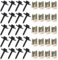 40 STK Mutter und Schraube Auto-Kit, Karosserieschrauben, U Typ Blechmutter Schwarze Schraube, U-Body Clip Autobefestigung Clip Mutter und Schraube Set