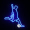 Panneau lumineux néon à DEL pour amateurs de football, dortoir, chambre à coucher, salle de jeux, décoration murale, cadeau de Noël ou d'anniversaire