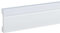 PROVISTON Sockelleiste 18 x 80 x 2000 mm Moderne Fußleiste Eckiges Profil Hochwertige Fußleiste Kunststoff Weiß Wasserfest, Robust und Langlebig