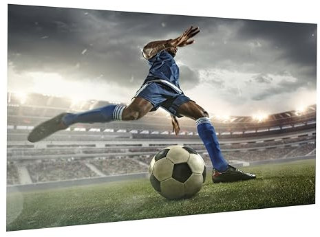 Lineo® Kinder-Poster Fußball-Fans Kunstdruck Soccer Bild Kinderzimmer-Deko für Jugendzimmer Wandbild Sportliches Design für kleine Fußballfans; Hochwertiger Poster-Druck