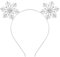 TELAIN Weihnachts-Haarreif für Damen | Schneeflocken-Stirnband mit Strass | Weihnachts-Accessoire für Festliche Party Dekoration