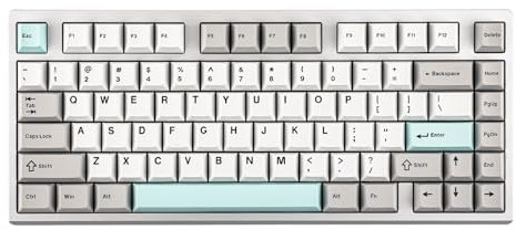 MechLands Shortcut Studio Bridge75 75% Aluminum Mechanical Keyboard, Hot-Swappable Custom Keyboard, Type-C Wired/2.4GHz/Bluetooth Wireless Keyboard with VIA Programmable for Win/Mac/Gaming (Silver)