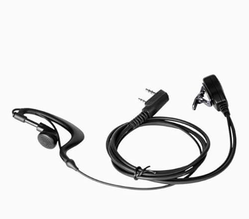 EuAcesry Auricolare Walkie Talkie, Microfono Auricolare Cavo a 2 pin di Sicurezza, Auricolari Walkie Talkie Compatibile con G7 pro G8 G9 pro M24 M48 M99 XT30 XT50 XT70