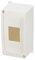 EDO Coffret de Distribution Apparent 1 Rangée pour 4 Modules S-4-15,5 x 8,5 x 7 cm IP40 sans Couvercle - Blanc Boîtier Électrique en ABS - Coffret Électrique pour Installations Intérieures
