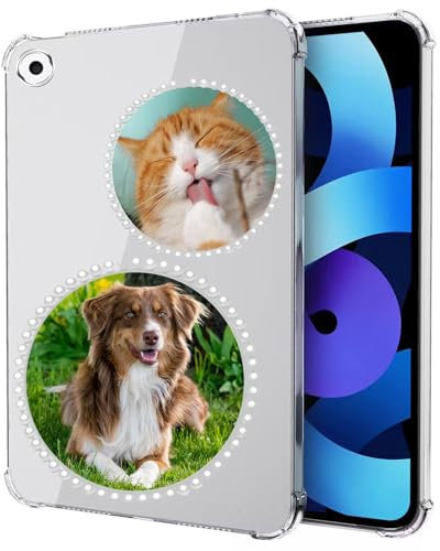 TIANDIMY Cover Personalizzata per tablet iPad Air 2,custodia protettiva con foto e testo personalizzati,silicone TPU morbido,antiurto,angoli rinforzati -TU7