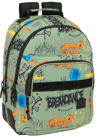 safta GRAFFITI Zone Schulrucksack für Kinder, ideal für Kinder verschiedener Altersgruppen, bequem und vielseitig, Qualität und Widerstandsfähigkeit, 32 x 15 x 42 cm