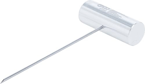 BGS 67200 | Draht-Durchstoßsonde mit T-Griff | Scheibenausbau | Länge 100 mm | Aluminiumgriff | Edelstahl-Hohlrohr für Schneidedraht