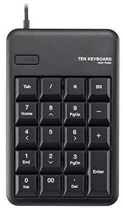 ELECOM Negro con Teclado numérico Conectado 10 Millones de Veces y Alta Durabilidad Puerto USB M-TK TCM012BK