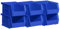 Akro-Mils 30210 AkroBins Plastic Hanging Stackable Storage Organizer Bin, 5x4x3-Inch, Blue, 6-Pack