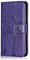 Conber Cover per Samsung Galaxy J6 2018, Custodia in Pelle PU con Interno TPU Antiurto, Serie Gatto e Albero Flip Case Cover Custodia Portafoglio per Samsung Galaxy J6 2018 - Viola