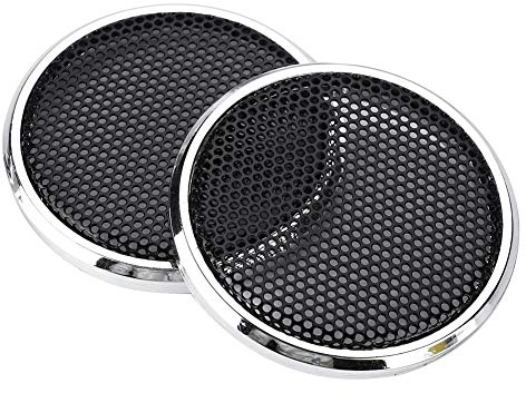 ASHATA 2X Lautsprecher Gitter Grill,1 Zoll Lautsprecher Abdeckung Dekorationskreis Schutzgitter Dekorgitter, Audio System Abdeckgitter Lautsprecher Schutzgitter Abdeckung mit