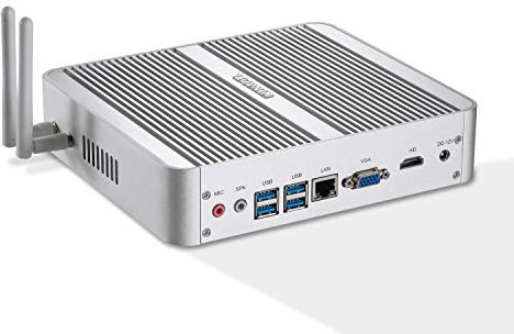 KINGDEL Mini computer desktop potente, Mini PC senza ventola, CPU i5 8th Gen. 4 core, 16 GB di RAM DDR4, SSD da 500 GB + HDD da 1 TB, 4K: 4096x2304, HD, LAN, VGA