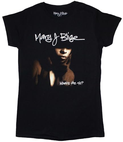 Mary J Blige - Cover Women's Large T-Shirt - Black