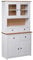Hoge kast Panama Range 93x40,5x180 cm massief grenenhout wit