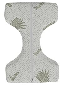 Italian Bed Linen Orthopädisches Kniekissen, Aloe, 30x23x12 cm