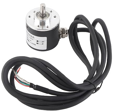 Incremental Encoder, Encoder, Rotary Encoder, Drehgeber Encoder,drehencoder 600p/r 5v-24v Ab 2 Phasen Welle 6mm Inkrementalgeber Optischer Drehgeber Zur Messung Der Drehzahl