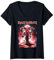 Womens Iron Maiden - Eddie Bike V-Neck T-Shirt