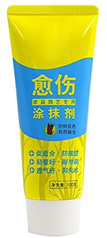 Rvtkak Mastic de repousse, agent de cicatrisation des plaies avec brosse de sécation, pâte de coupe pour bonsaï pour la plaie d'arbre - Agent de coupage de bonsaï pour le jardin