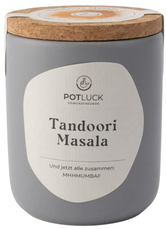 POTLUCK | Tandoori Masala | Gewürzzubereitung im Keramiktopf | 60g | Vegan, glutenfrei und mit natürlichen Inhaltsstoffen