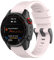 Yikamosi Compatible avec Garmin Fenix 7 Bracelets,22MM libération Rapide Silicone Souple Fermoir en acier inoxydable Remplacement Bracelet pour Garmin Fenix 7/EPIX Gen 2,Rose