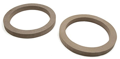 Ruilogod 2 PC 7.2 Holz-Träger-Auto-Lautsprecher Distanzring Adapter Bracket Extender-Halter