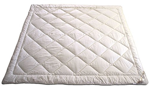 Meivita Merino Schafschurwolle Sommerdecke in 240x220 cm im Wärmebereich 2 Made in Germany