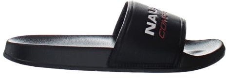 Nautica Grappo Slip-On Black Synthetic Mens Flip-Flops N7CRF018 Black