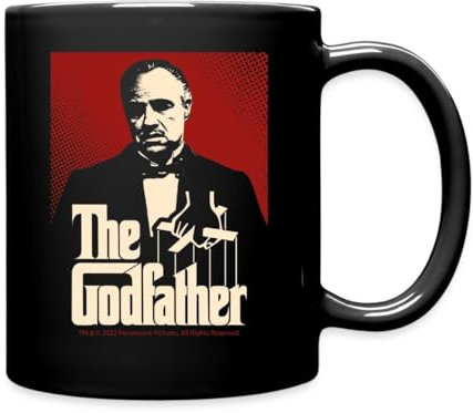 Spreadshirt Der Pate The Godfather Don Corleone Tasse Einfarbig, One size, Schwarz