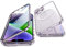 Jonwelsy Cover per iPhone 14 Plus, 360 Gradi Protezione Doppia Faccia Compatibile Magsafe Adsorbimento Magnetico Metallo Case Anteriore Vetro e Posteriore Matte PC Custodia per 14 Plus (6,7) (Viola)